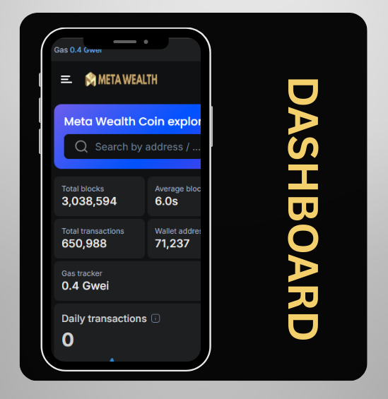 Meta Blockchain Network UI