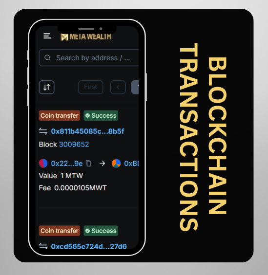 Meta Blockchain Network UI