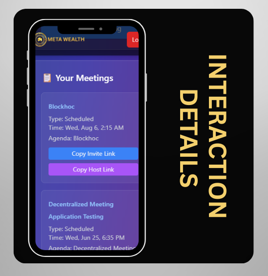 Meta Meet Interaction Details
